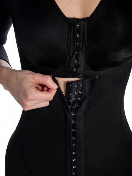 Ref. 6052: Mid-Calf Post-Lipo Garmentwith 3/4 Sleeves - Image 4