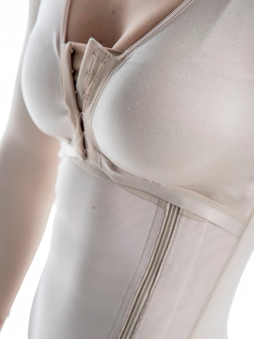 Ref. 6024: Post-Surgical Garment with 3/4 Sleeves and Side Zipper - Image 3